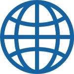 Icono de globo terr&aacute;queo