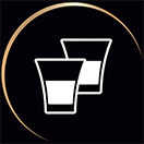 Un vaso m&aacute;s peque&ntilde;o junto a un vaso m&aacute;s grande