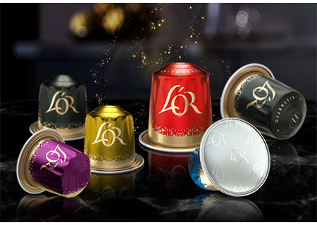 Diferentes tazas de caf&eacute; L&rsquo;OR.