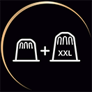 Una taza de caf&eacute; m&aacute;s peque&ntilde;a y otra XXL