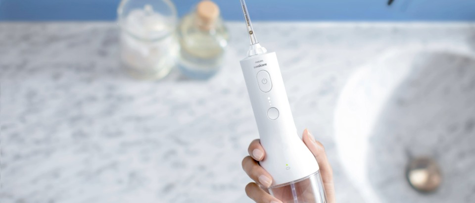 Power flossers en una superficie