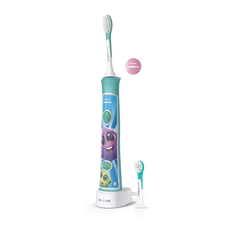 Cepillo dental el&eacute;ctrico Philips Sonicare for Kids con cabezales de cepillado adicionales