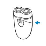 Afeitadora el&eacute;ctrica para uso en seco con funda de viaje